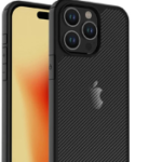 IPhone 15 Pro Case, [Carbon Fiber Texture Design] Slim & Durable Anti-Scratch Translucent Cover for Men & Women