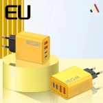 EU 2 Pin Charger - 120W Fast Charging - Yellow