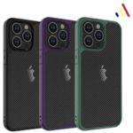 IPhone 15 Plus Case, [Carbon Fiber Texture Design] Slim & Durable Anti-Scratch Translucent Cover for Men & Women
