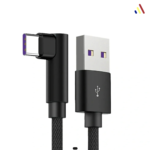 Fast Charging Cable Right Angle - USB to Type C - 1M