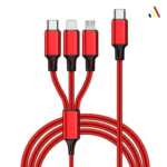 All-in-One Charging Solution - 3-in-1 Charger/ USB Charger Cable For Car