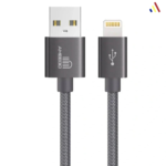 Braided Data Cable - USB To Lightning - 1 Metre